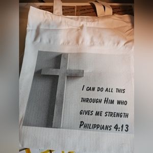 Canvas tote (with a message)